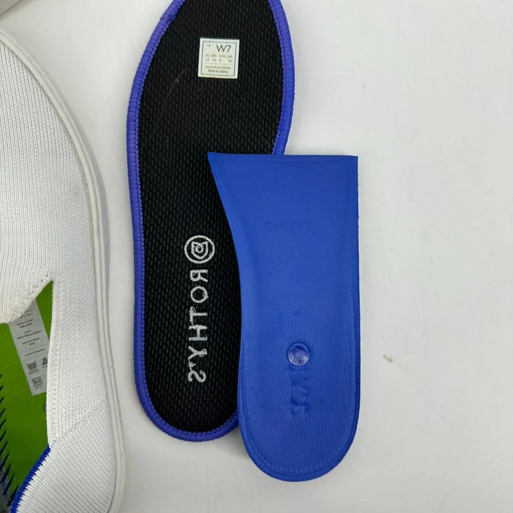 Rothy's the Original Slip-On Washable Sneakers White‎ Size 7
